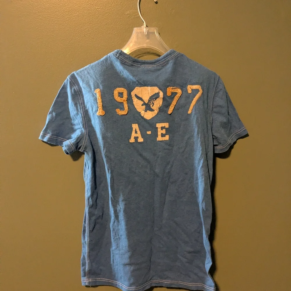 American Eagle Outfitters Blue A7 Eagle Short Sleeve Tee - Picture 4 of 5